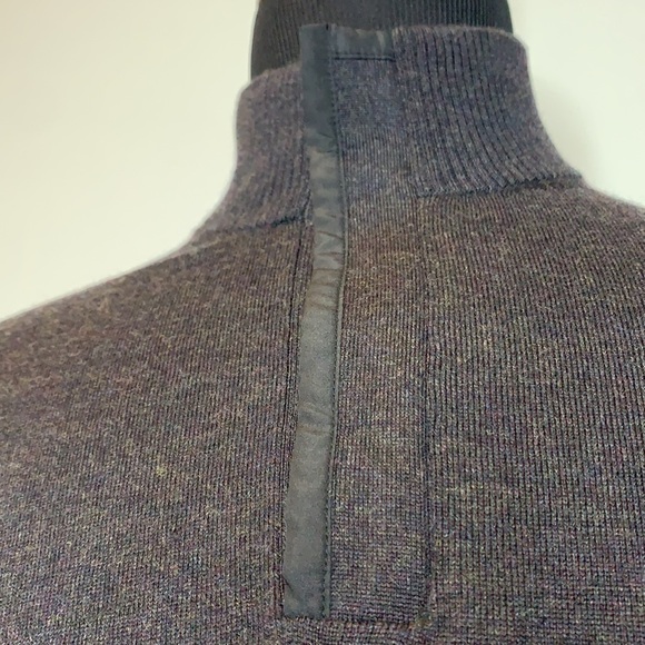 BUGATCHI Merino Wool Quarter Zip Sweater L - Picture 3 of 10